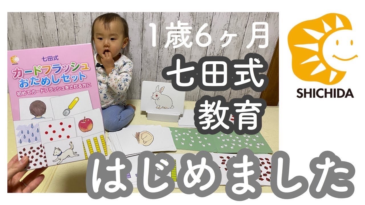 赤ちゃん 1歳6ヶ月】七田式のカードフラッシュはじめました / やり方