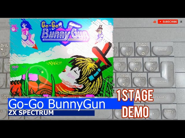 ZX Spectrum -=Go Go BunnyGun=- 1 stage demo - YouTube