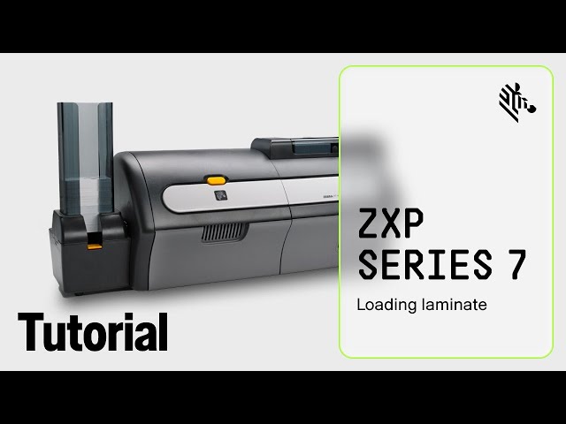 Zebra ZXP Series 7 How-To: Load Laminate - YouTube
