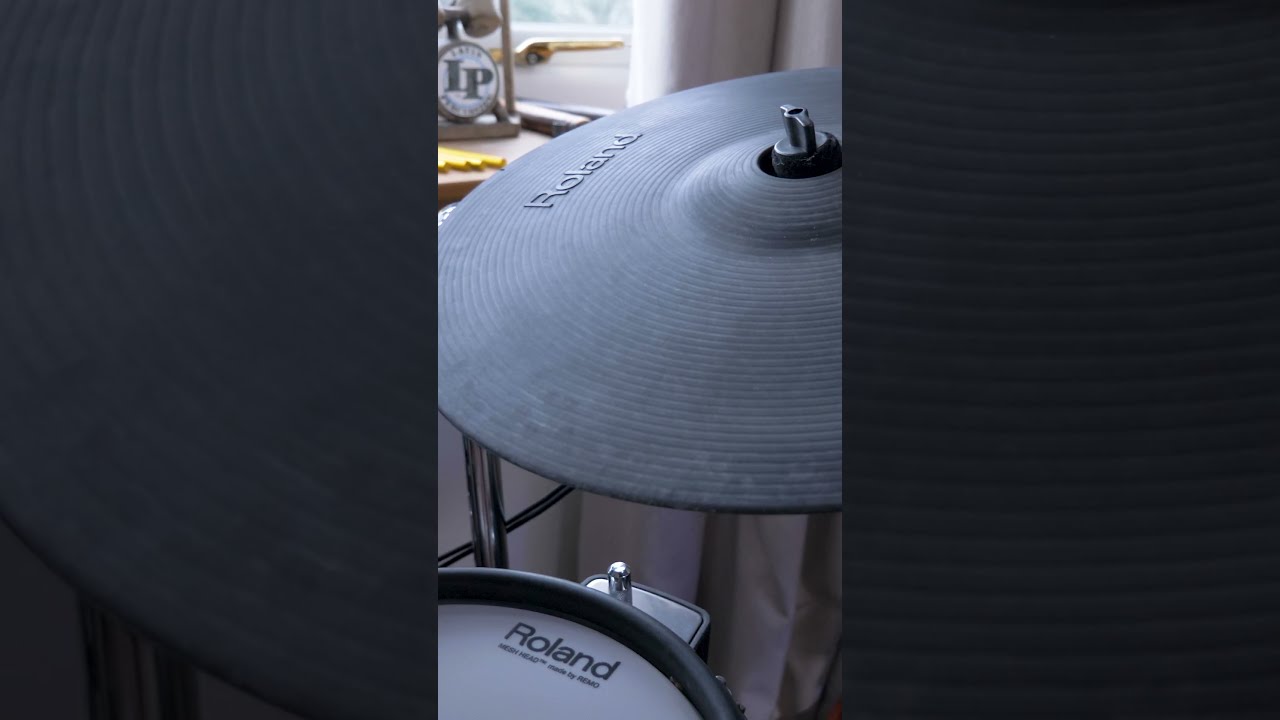 3 Zone Roland CY 15R Ride Cymbal with Choke #rolanddrums #roland