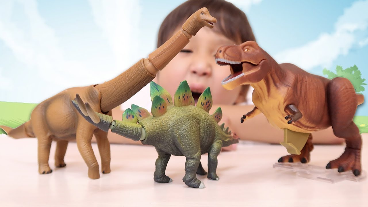 うごくアニア 恐竜 ティラノサウルス ＆ プラキオサウルス