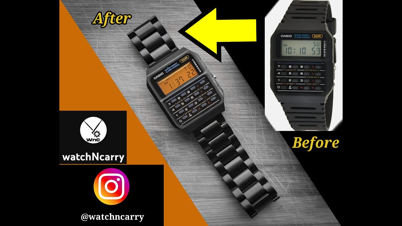 Modified Casio] Casio CA-53W Calculator watch color filter mod