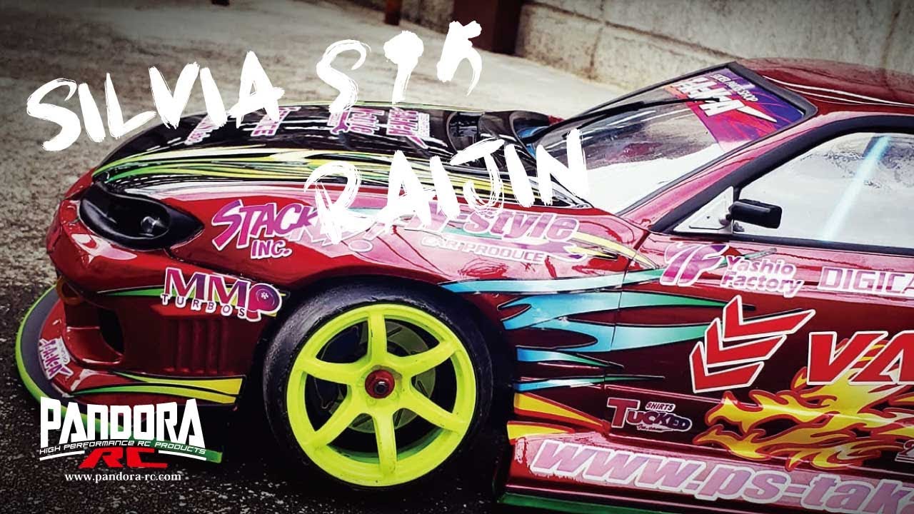 パンドラRC】シルビアS15 雷神 中村直樹-仕様 - YouTube