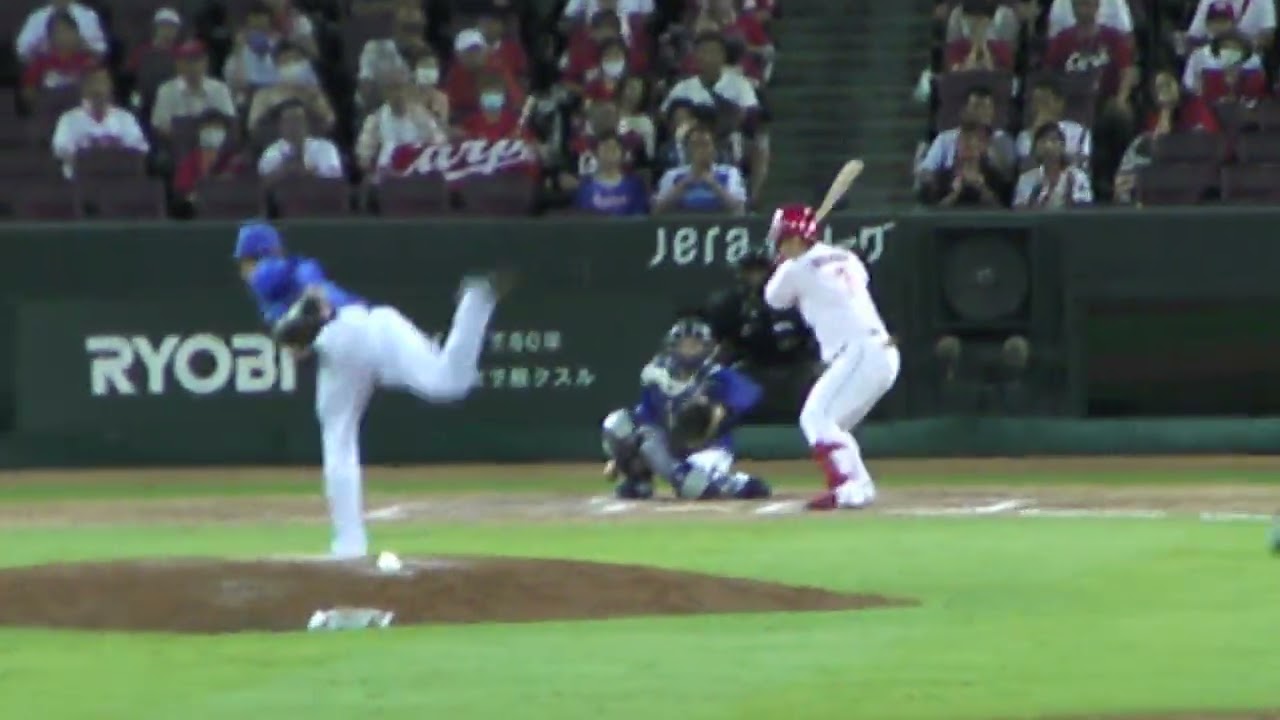 2023公式戦】広島カープ 堂林 翔太のバッティングフォーム_2023090501