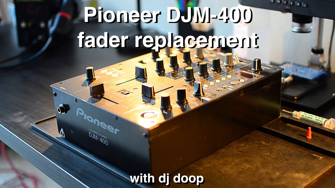 Pioneer DJM-400 fader replacement - YouTube