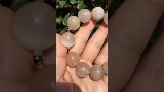 優しいピンクベージュカラーサゲニティックブレスレット 003 / Thida