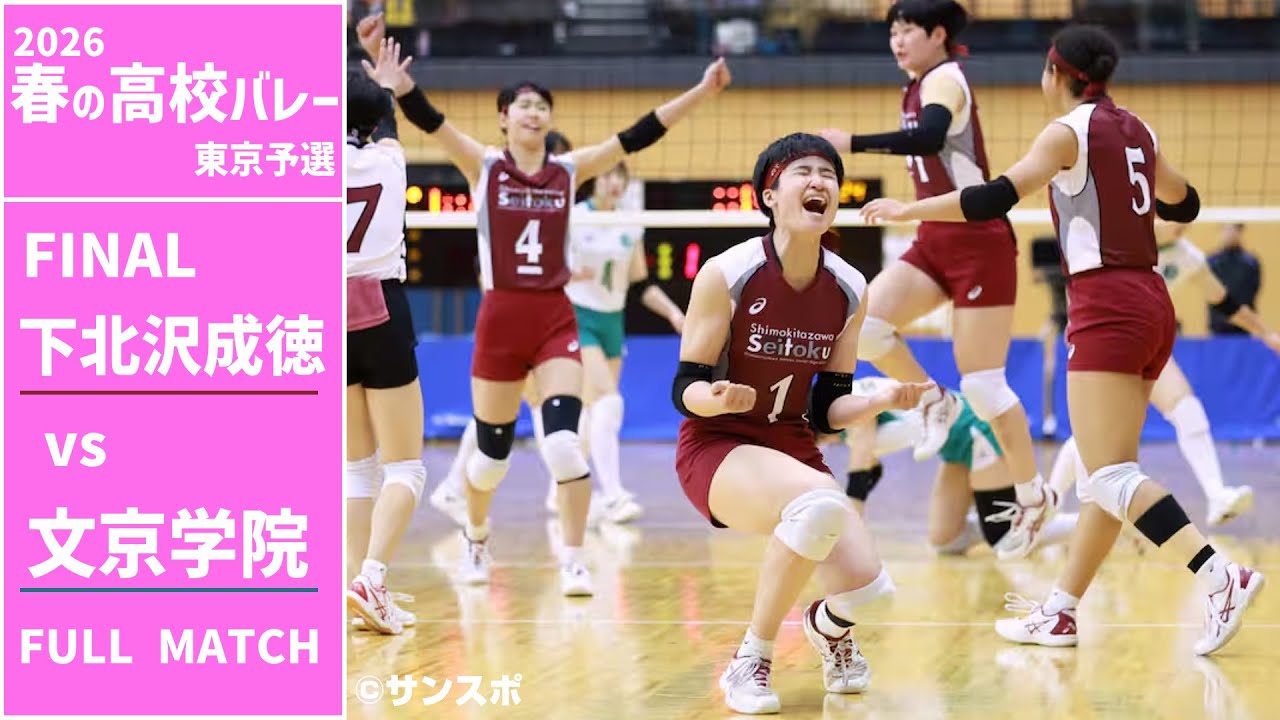 春高バレー 決勝 成徳学園対三田尻女子 春高バレーの“メグカナ対決”を