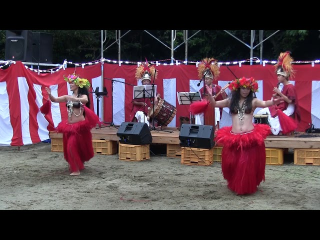 タヒチアンダンス オリタヒチパアリポエラヴァ 納官げんきまつりでの