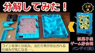 昔懐かしい新幹線ゲームをモチーフにした駄菓子屋ゲーム貯金箱を分解し