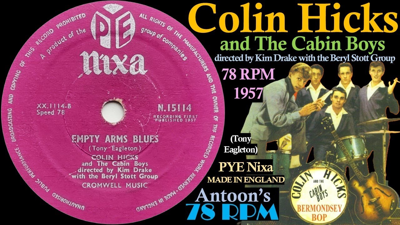 Colin Hicks | Wild Eyes And Tender Lips | Pye Nixa 78 rpm | 1957