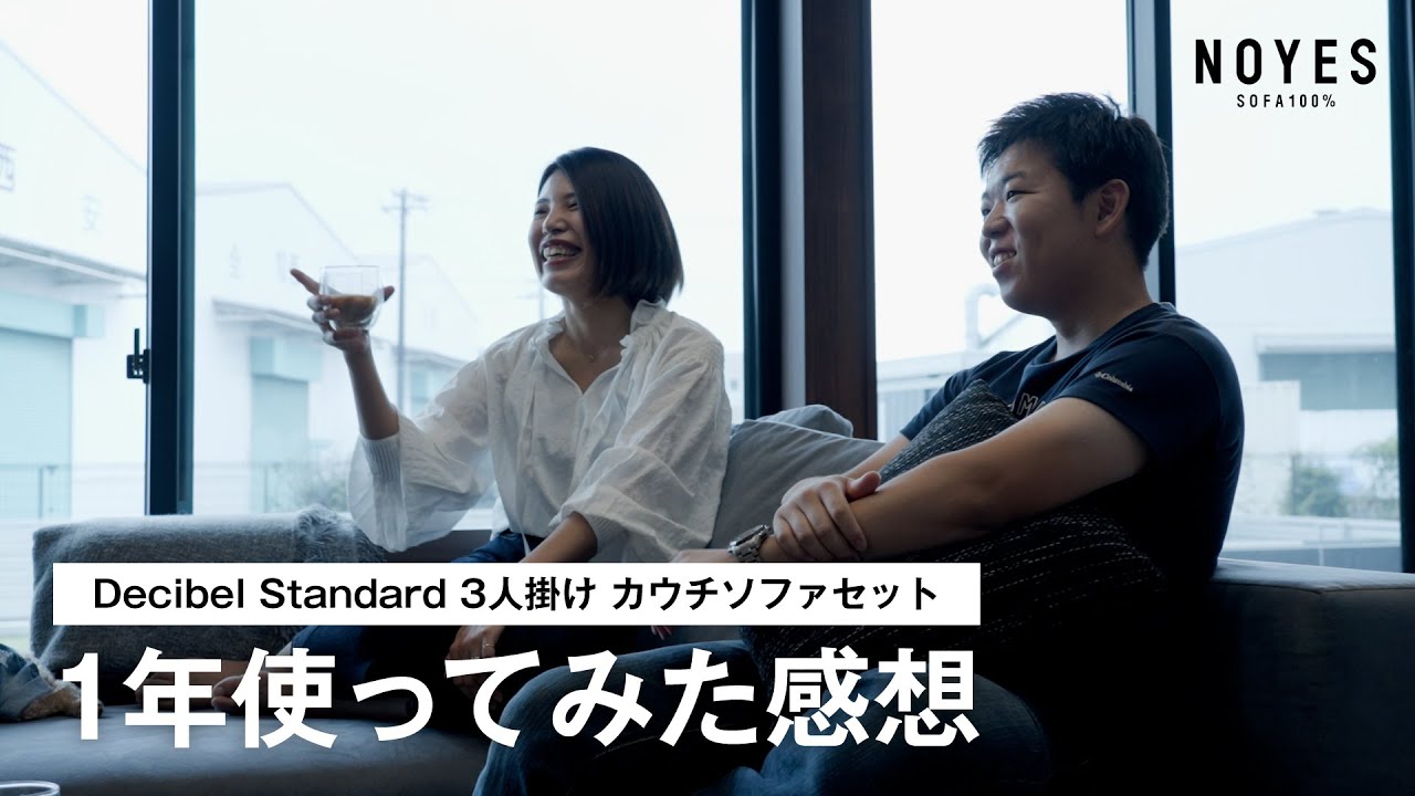 NOYESのソファ1年使ってみた感想 Decibel Standard 3人掛け カウチ