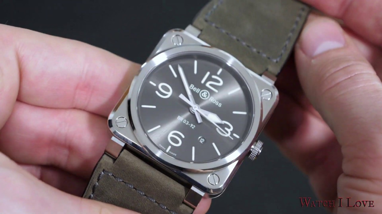 Bell & Ross BR03-92 Grey Lum - YouTube