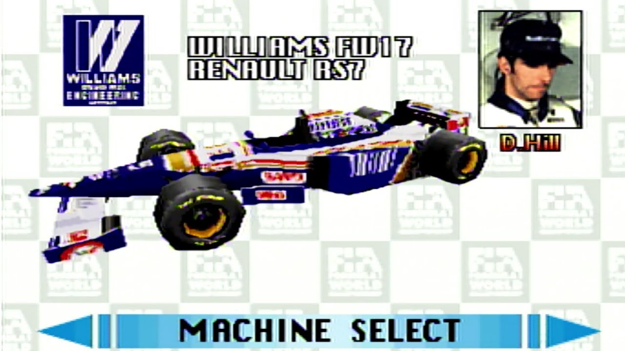 ウィリアムズ デーモン・ヒルでホッケンハイム（Williams FW17 RENAULT