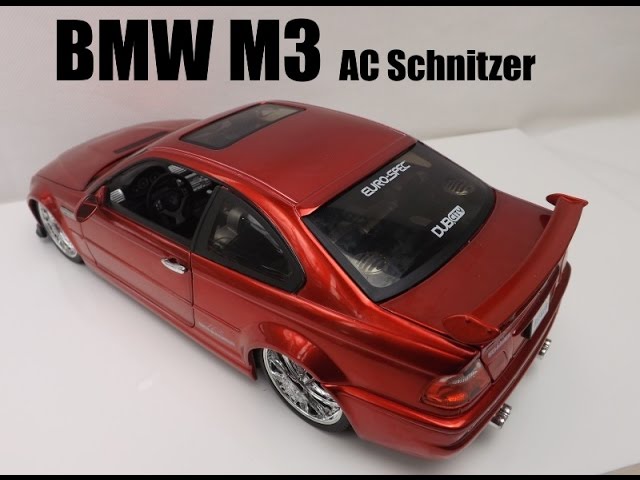 Model Car BMW M3 E46 Ac Schnitzer S3 by Jada Toys 1:18 scale