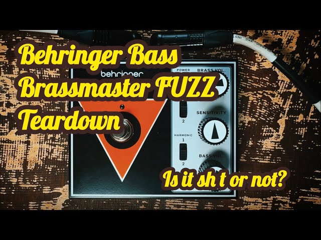 Behringer Bass Brassmaster FUZZ unboxing - teardown - demo - YouTube