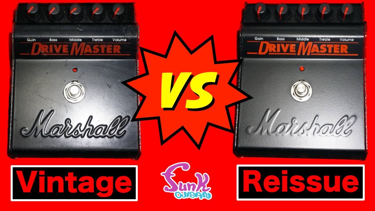 比較】リイシューは音が細い!? Marshall DRIVE MASTER 現行品と