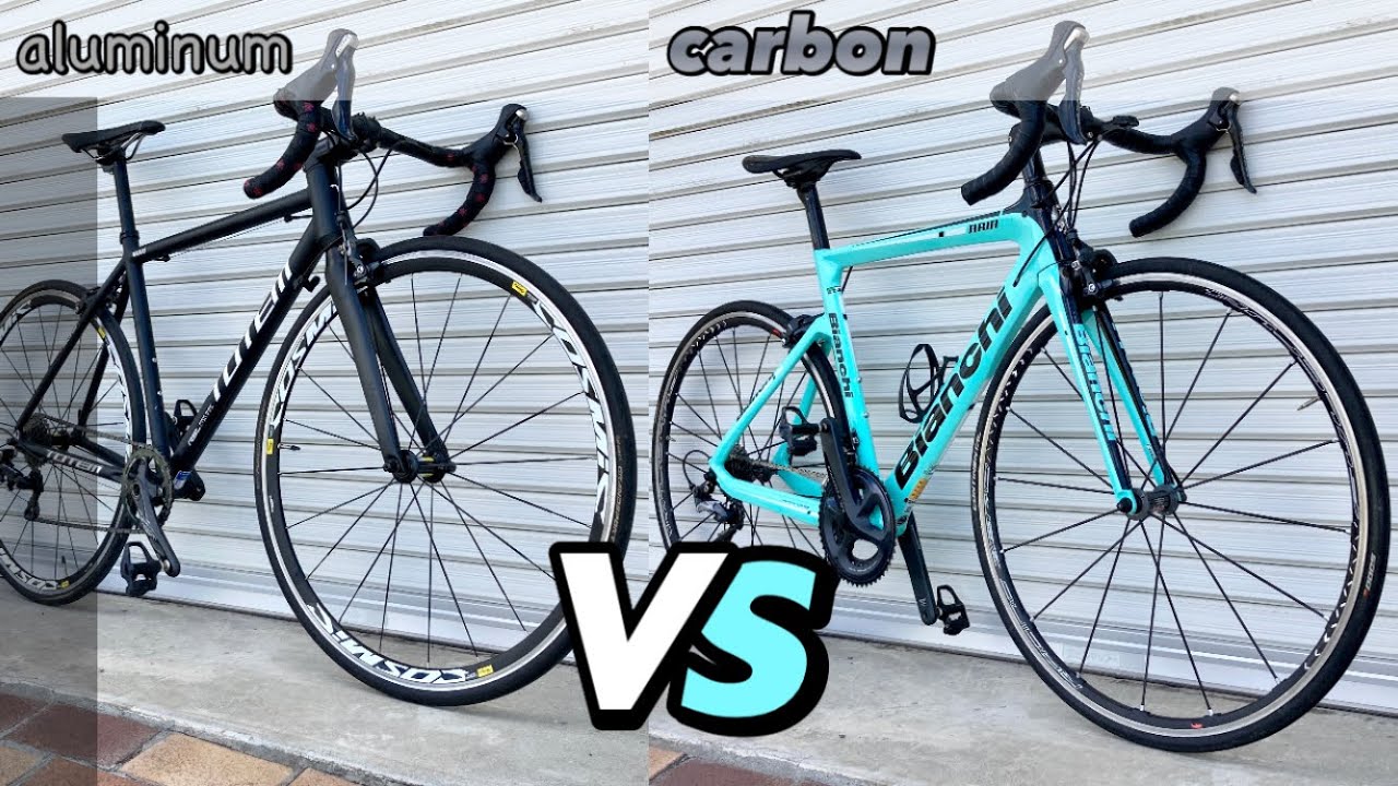 Comparing aluminum and carbon road bikes! [totem RSL limited
