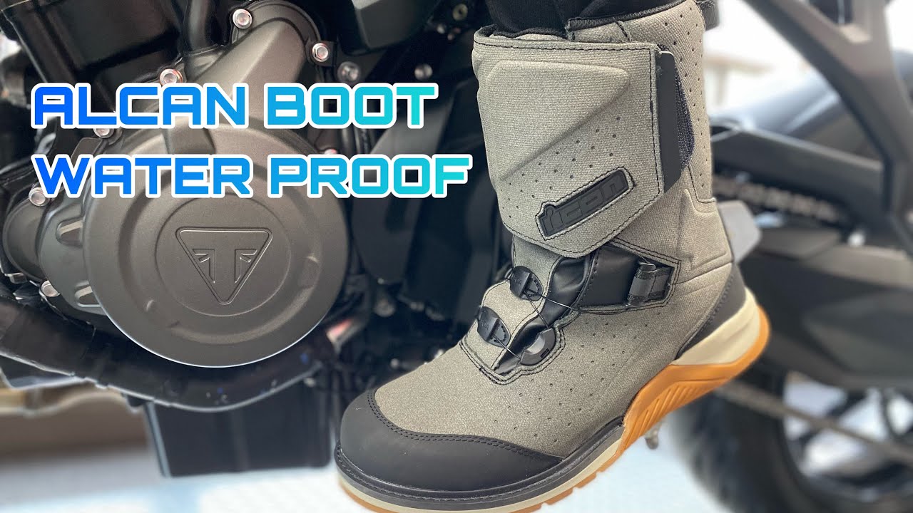 ICON ALCAN BOOT WATERPROOF - YouTube