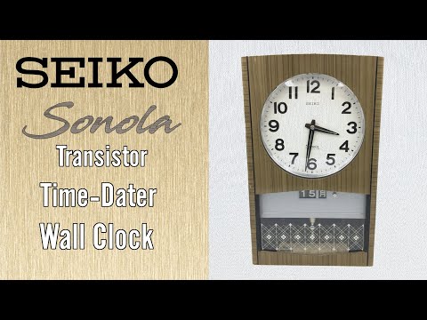 Seiko Sonola Transistor Time-Dater Wall Clock - YouTube
