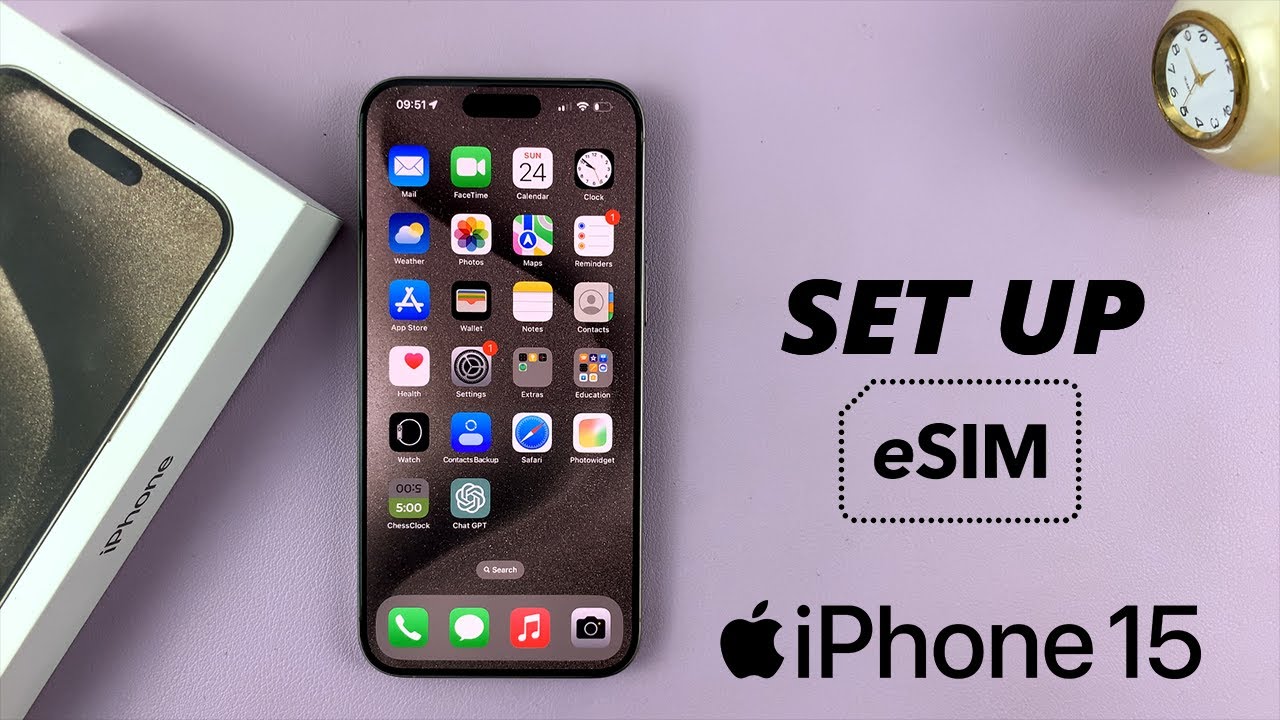 How To Add (Set Up) eSIM On iPhone 15 / iPhone 15 Pro Max - YouTube