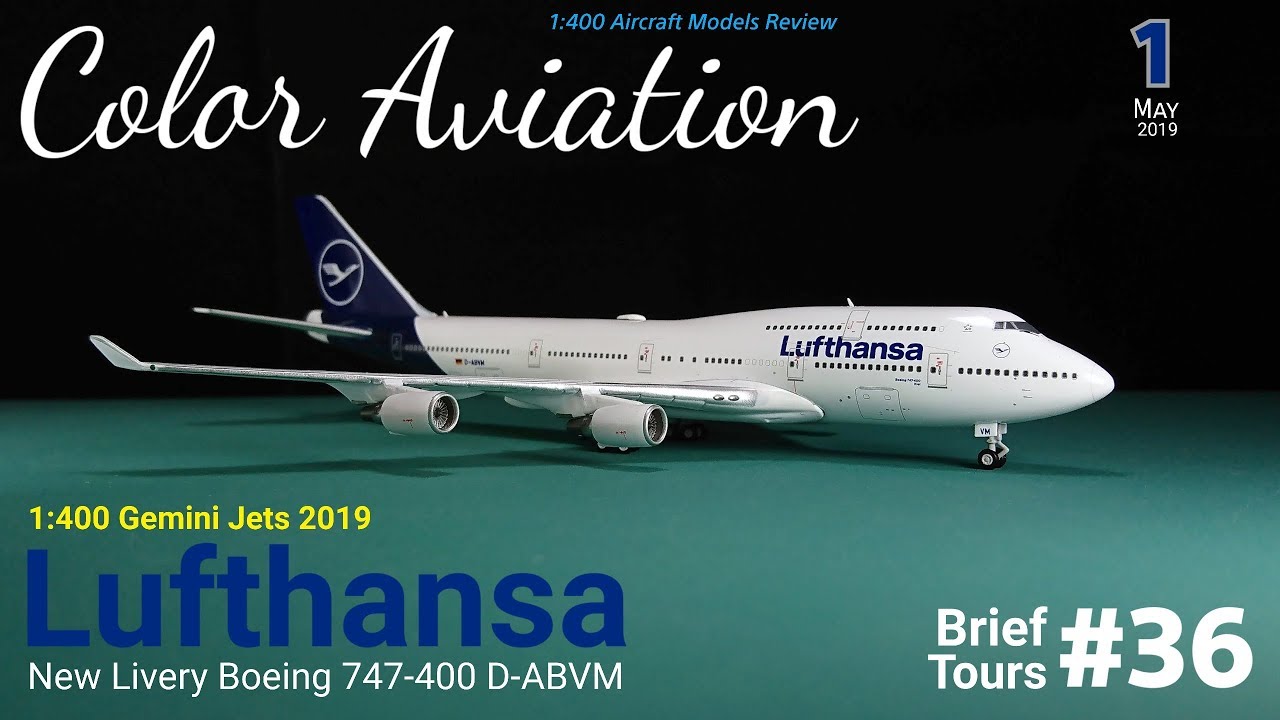 1:400 Lufthansa Boeing 747-400 D-ABVM Gemini Jets (Brief Tours #36
