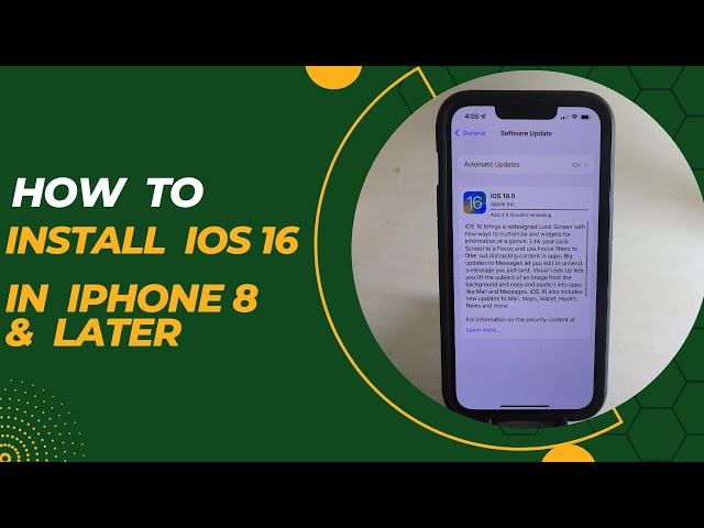 How To install iOS 16 in iPhone 8 and later Step by Step Guide
