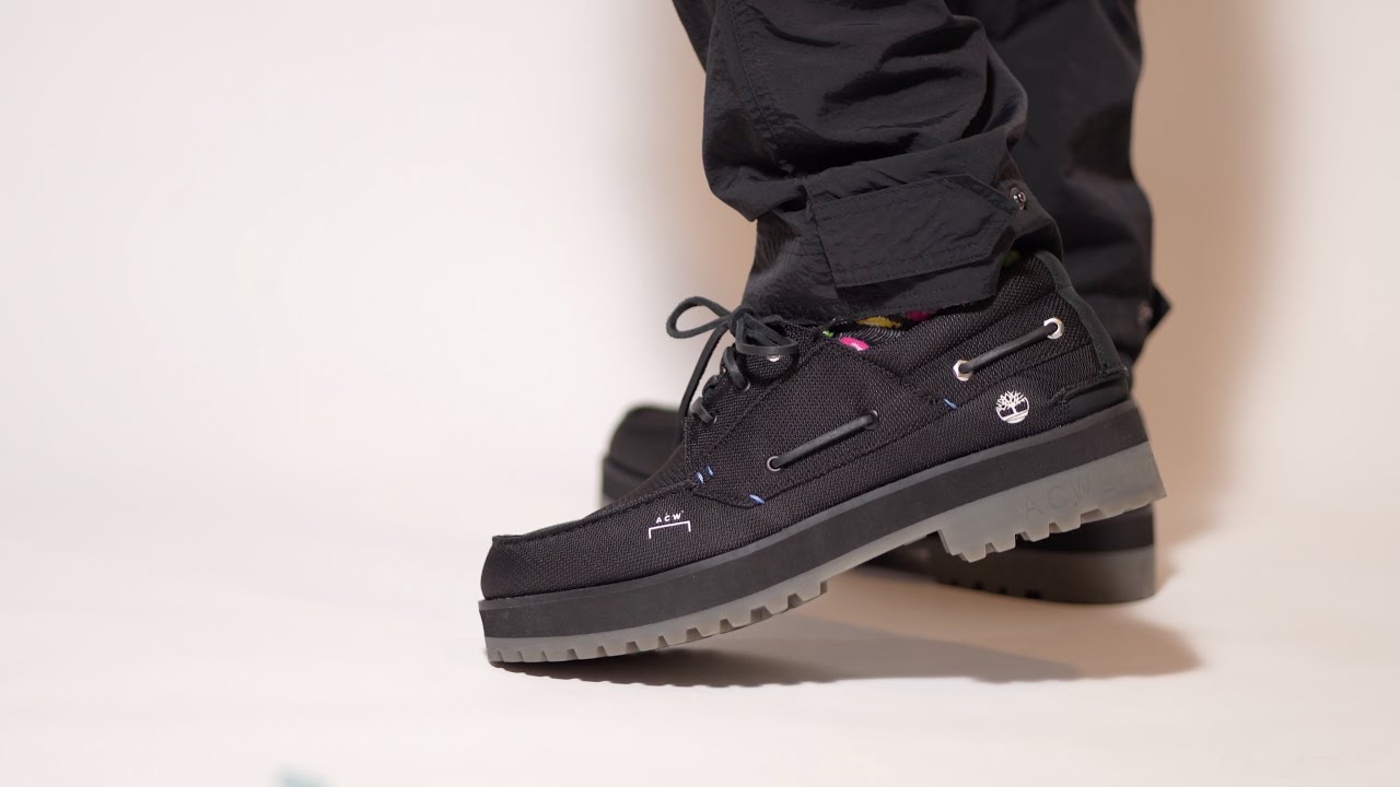 A COLD WALL TIMBERLAND 3 EYE BOAT SHOE on feet - YouTube