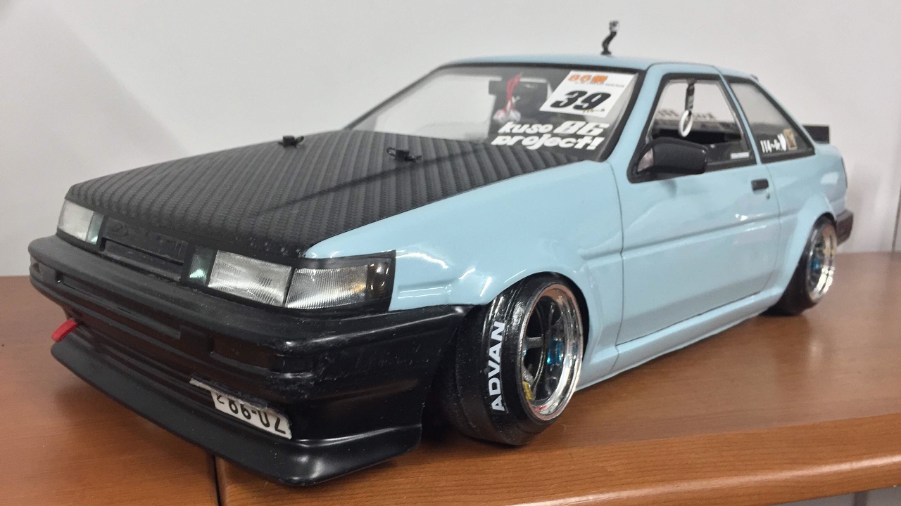 RC Drift Body Build：Part 2/2】「Pandora TOYOTA COROLLA LEVIN AE86