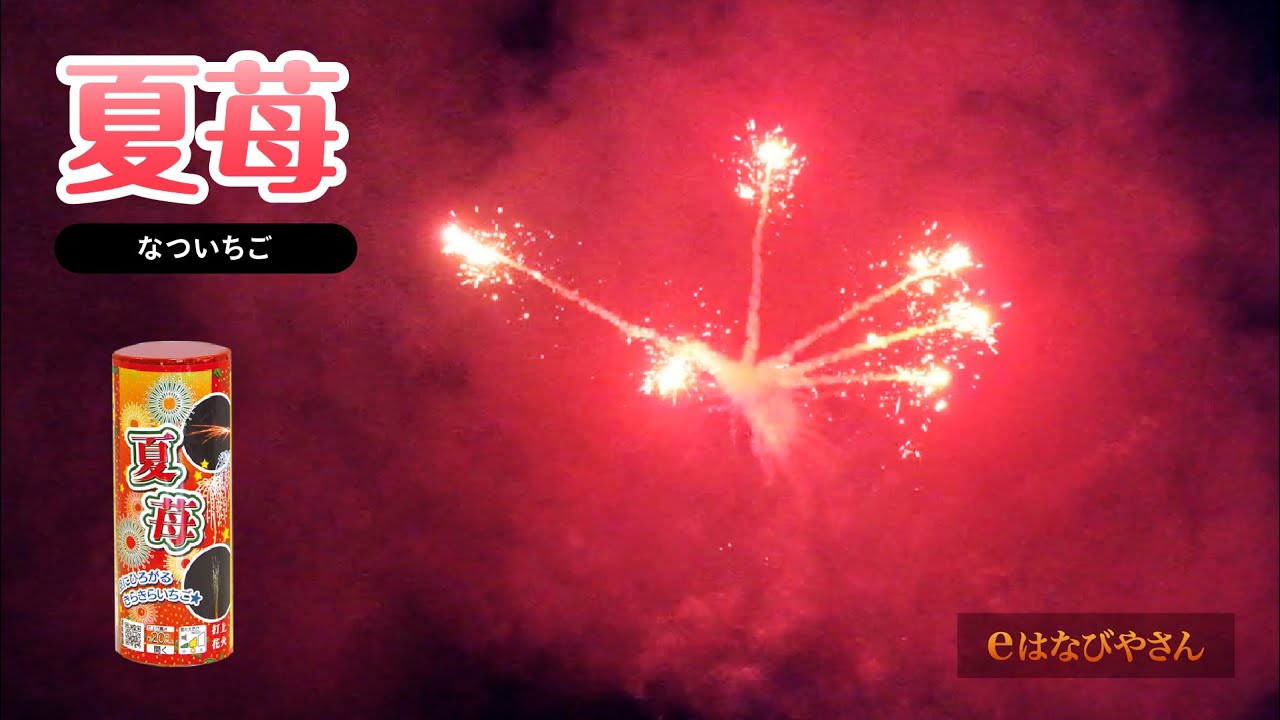夏苺（爆裂金椰子） No500 | 打ち上げ花火 | eはなびやさん│圧倒的な