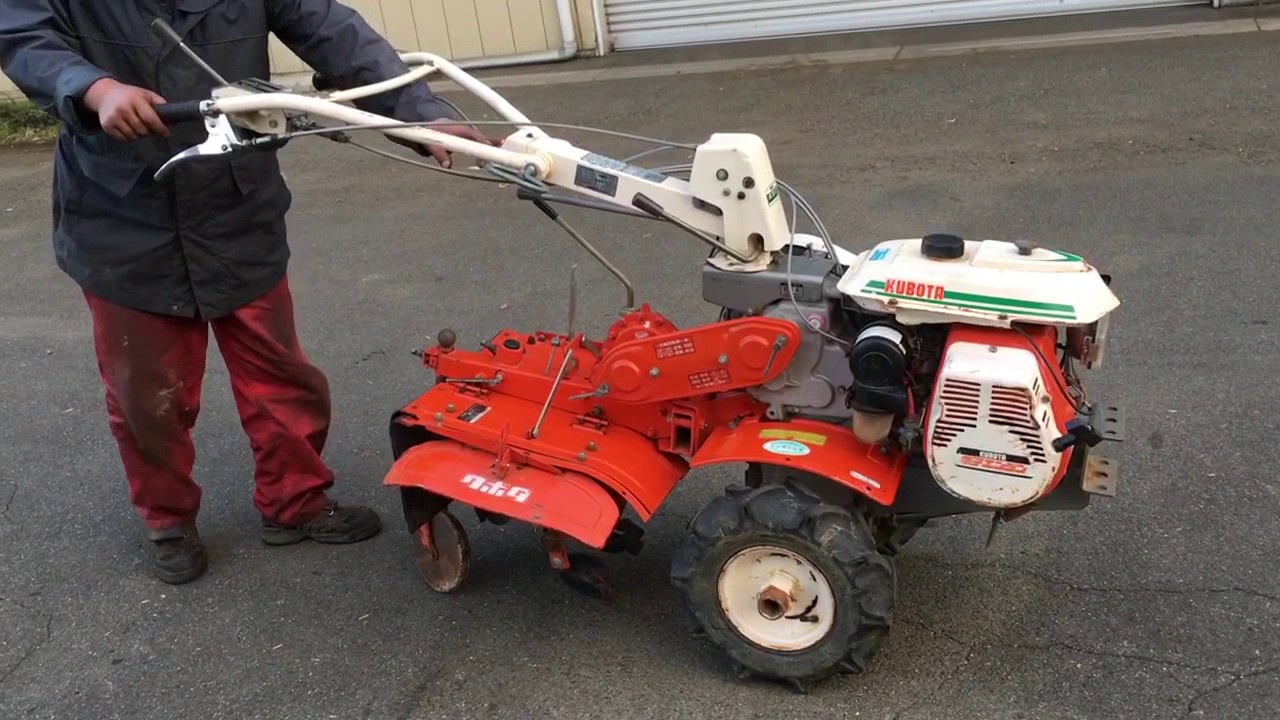 クボタ 7馬力 土上げ 耕運機 TX600 使ってみました - YouTube