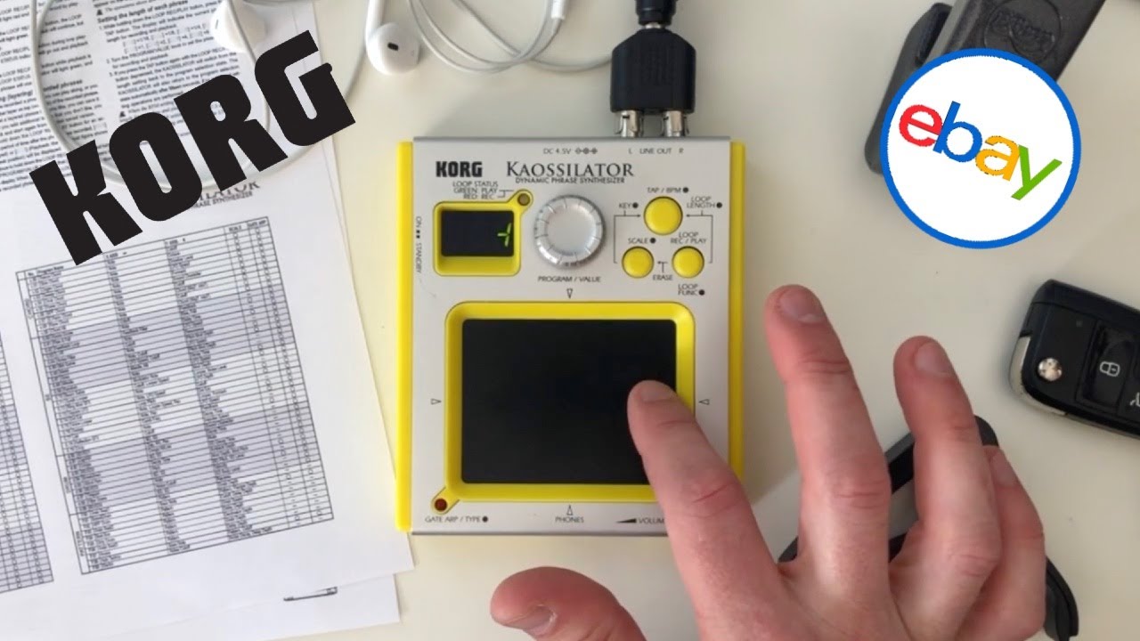 Cool Find: Korg KO-1 Kaossilator (from eBay) - YouTube