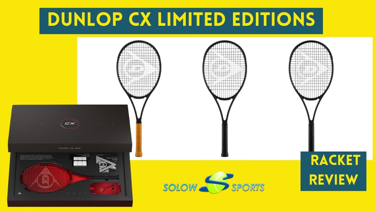 Dunlop CX Limited Edition Black Tennis Rackets | Dunlop CX 400