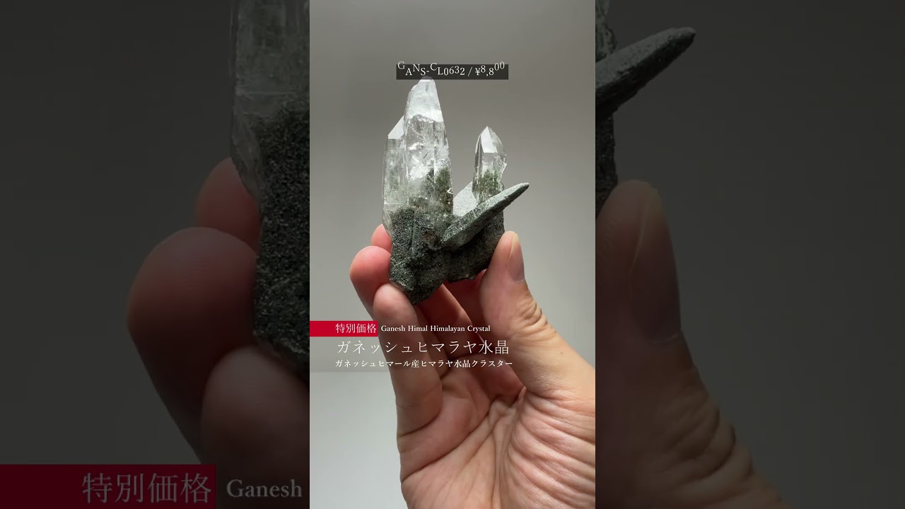 特別価格]ガネッシュヒマール産ヒマラヤ水晶クラスター/ナチュラル