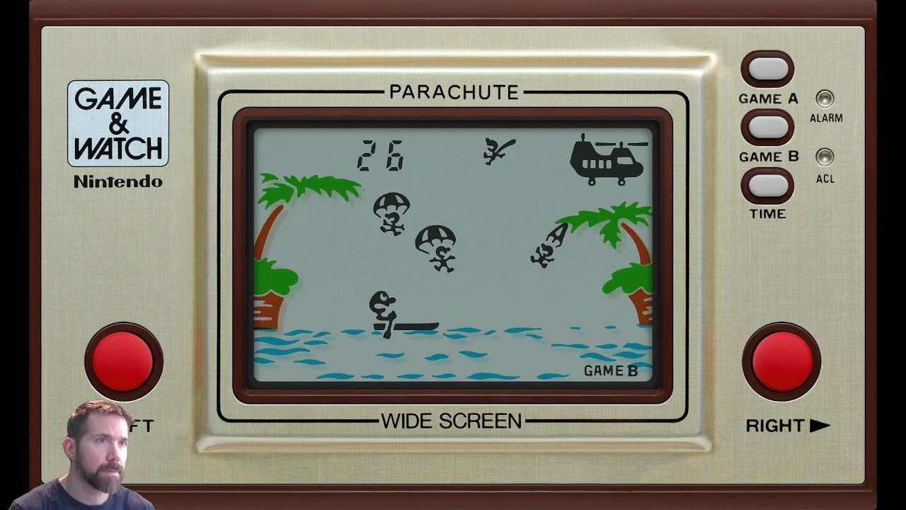 Nintendo Game & Watch: Parachute (Wide Screen) MAME Gameplay - YouTube