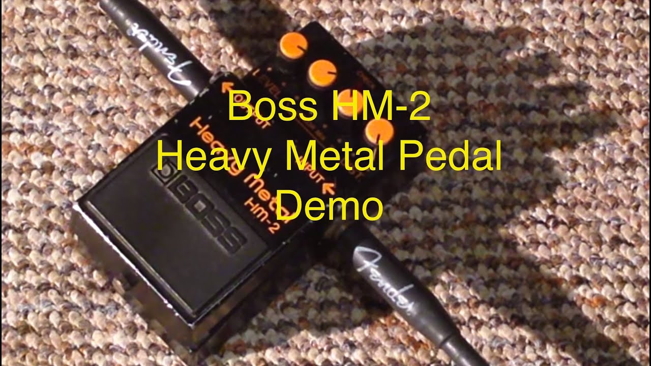 Review of a Boss HM2 Heavy Metal Pedal made in May 1985 - YouTube