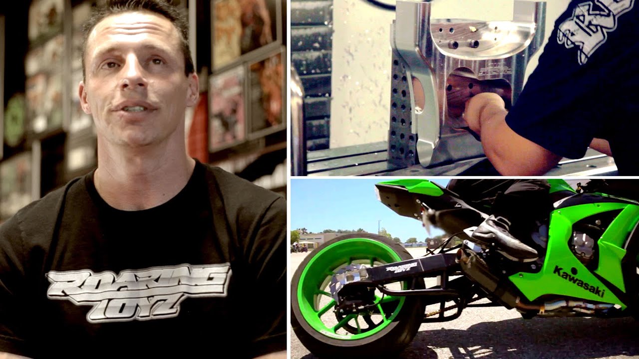 Roaring Toyz Billet 330 Single Sided Swingarm Wide Tire Custom