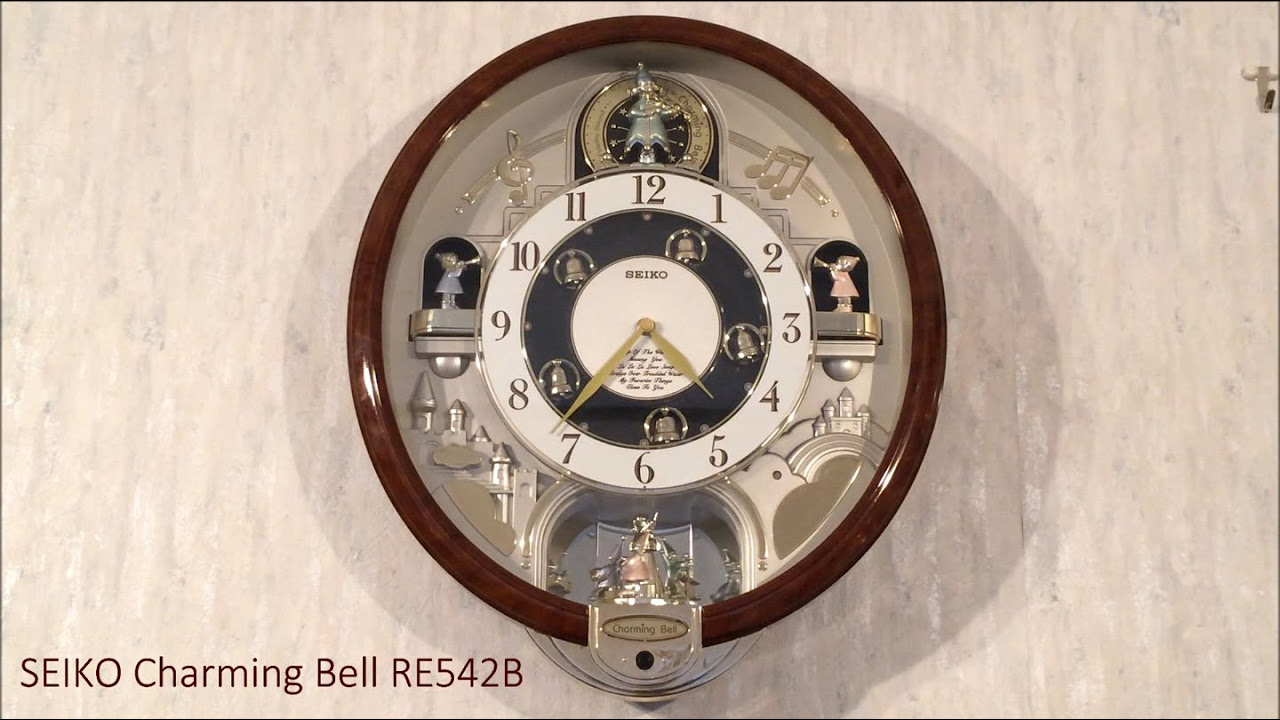 SEIKO RE909B スジャータめいらくグループ からくり時計 - YouTube