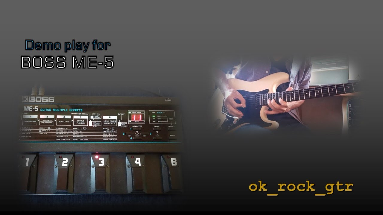 楽器・機材紹介：BOSS ME-5: ok_rock_gtrの作曲・ボカロ・ギターのブログ