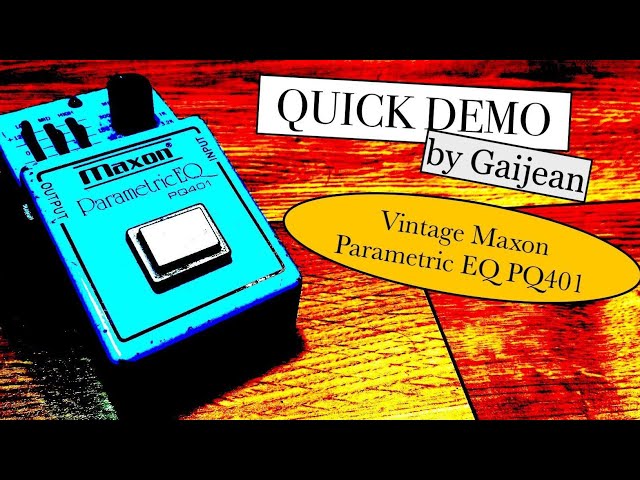 Vintage Maxon Parametric EQ PQ-401 Quick Demo - YouTube