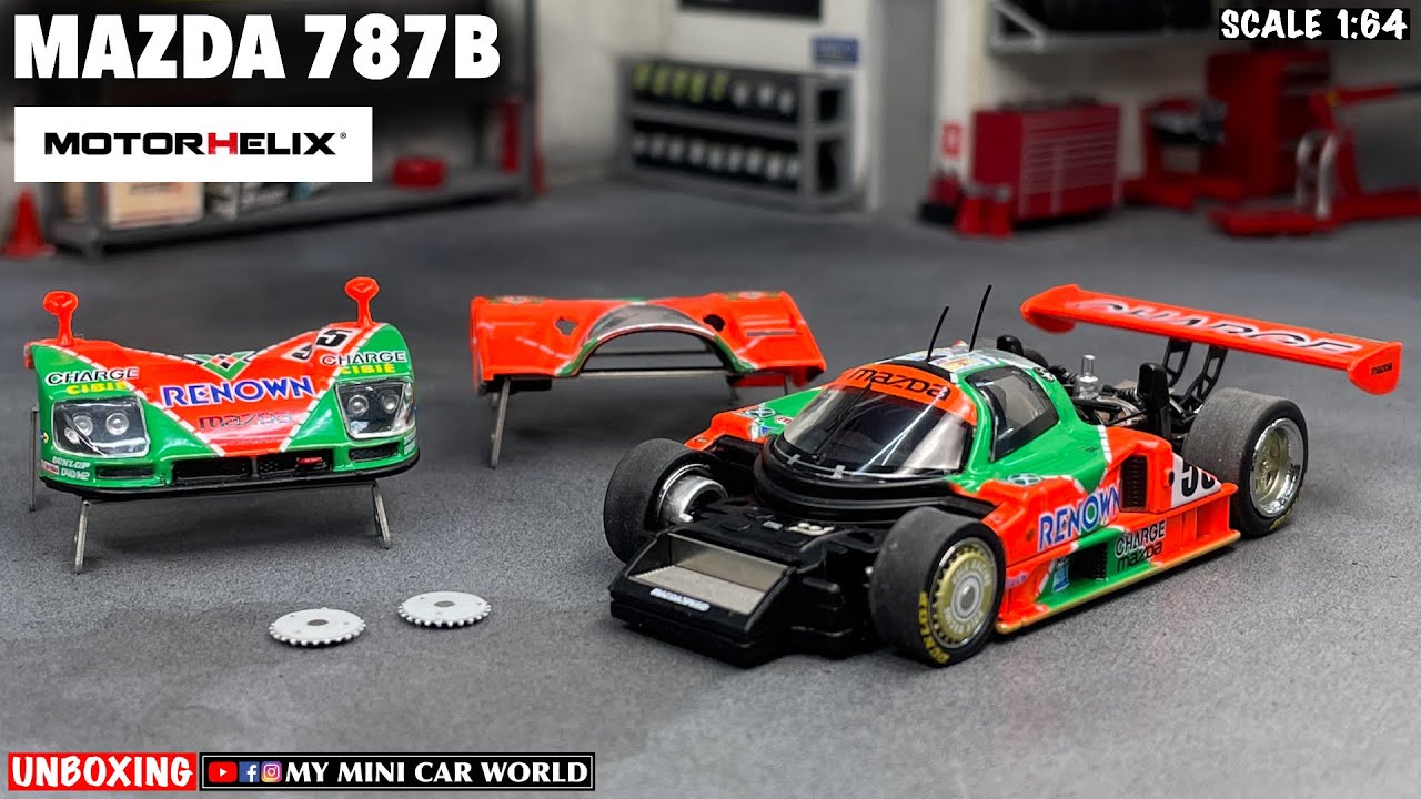 MY MINI CAR WORLD』UNBOXING MOTORHELIX 1/64 MAZDA 787B - YouTube