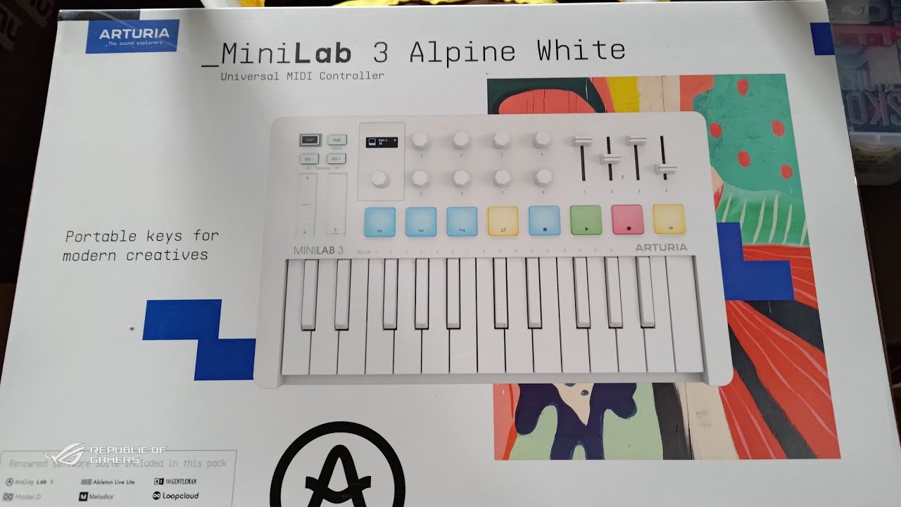 _MiniLab 3 Alpine White （入手困難 + ほぼ新品） ARTURIA MiniLab 3
