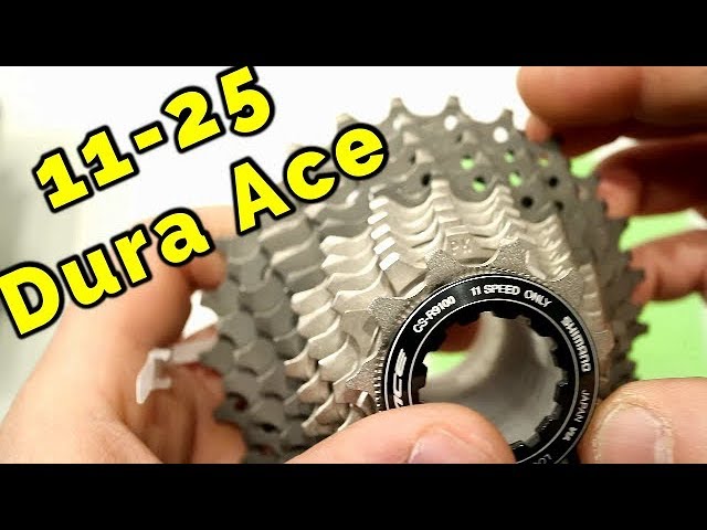Close Look at the Shimano Dura Ace R9100 11-25t cassette and