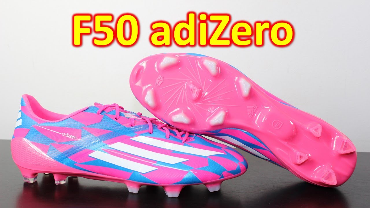 Adidas F50 adizero 2014 Neon Pink/Solar Blue - Unboxing + On Feet
