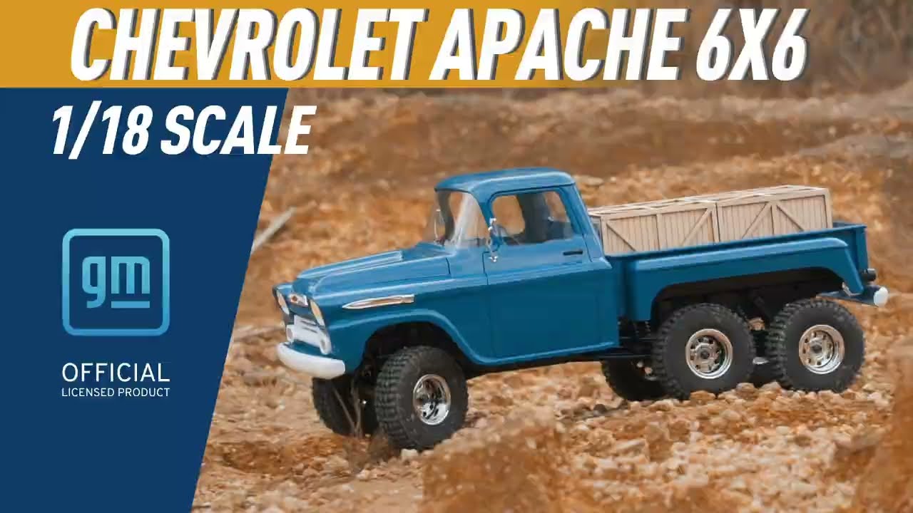 1/18 Chevrolet Apache RC Rock Crawler RTR 6WD FMS11820RTRBU