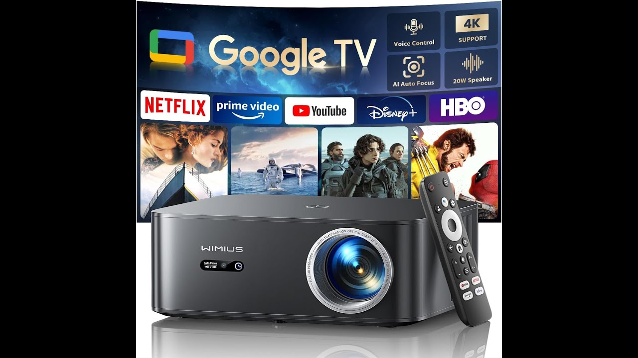 Review: WiMiUS K13 4K Smart Projector – Google TV, Wi-Fi 6 & Auto