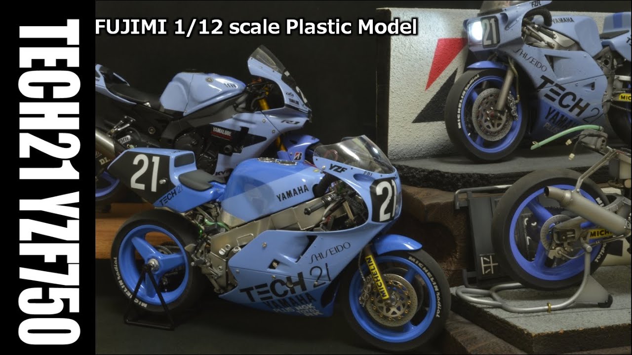 バイクモデル】TECH21 YZF750を作る - YouTube