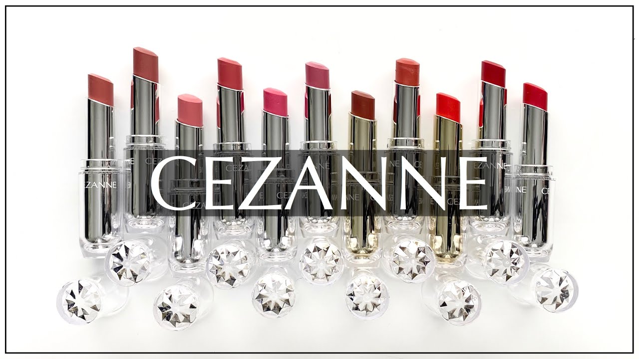 Swatching CEZANNE's Lasting Gloss Lipstick in 11 Colors! [Review