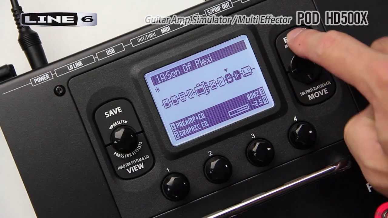 LINE6 / ギター用マルチエフェクター POD HD500X - YouTube