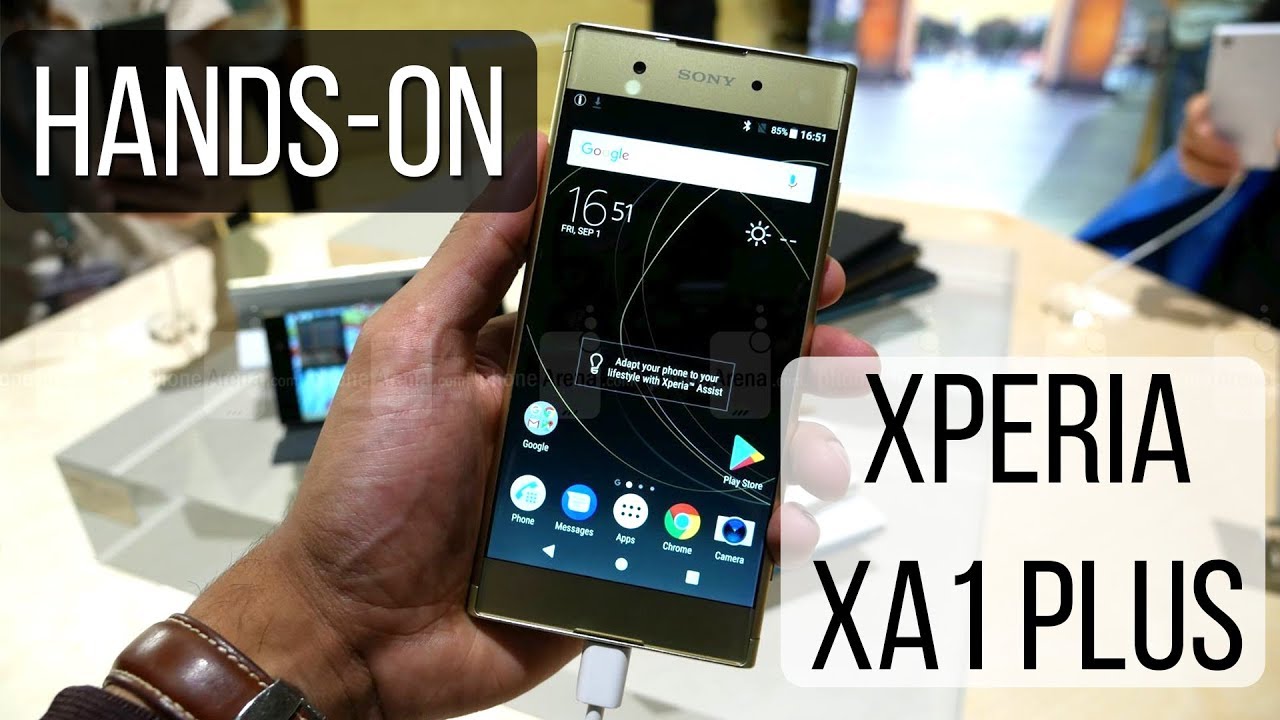 Sony Xperia XA1 Plus hands-on - YouTube