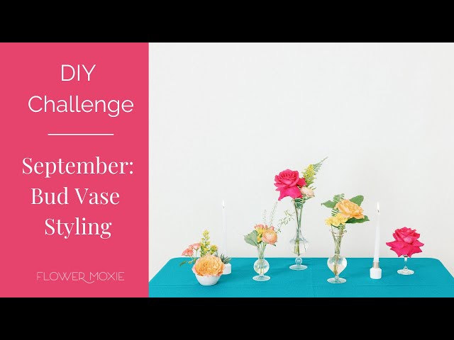 September DIY Flower Challenge I Bud Vase Styling - YouTube